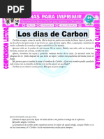 Ficha Los Dias de Carbon para Quinto de Primaria