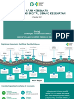 Chief DTO - Arah Kebijakan Digitalisasi Bidang Kesehatan