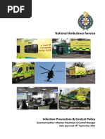 National Ambulance Service: Document Author: Infection Prevention & Control Manager Date Approved 29 September 2021