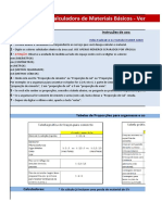 Planilha Calculadora de Materiais