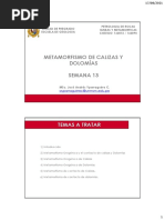 Semana 13 Metamorfismo de Calizas y Dolomias