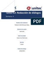 Tarea 4.2 Redacción de Diálogos