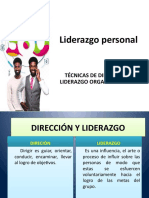 Técnicas de Dirección y Liderazgo Organizacional