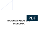 Nociones Economicas Basicas. Economia Politica