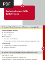 Designing Campus-Wide Dante Systems