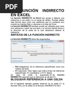 La Función Indirecto en Excel