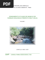 Zoneamento e Plano de Manej Arque Ecologico Prefeito Rolf Colin 2007