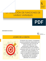 S3 - CALCULO 3 - Optimizaciòn de Funciones de Varias Variables