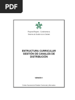 Estructura Curricular Gestiòn de Canales de Distribuciòn