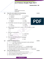 CBSE Class 8 Science Sample Paper Set 4: General Instructions