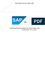 Configuration Document Fi On S4 Hana 1809