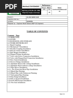 3.1method Statment For Installation of Fire Protection System Final