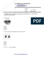 Ujian Sekolah Bahasa Inggris SD v1