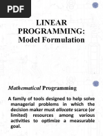 2-Linear Programming Formulation