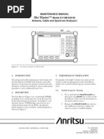 Anritsu Site Master S331B10580-00028F Maintenance Manual