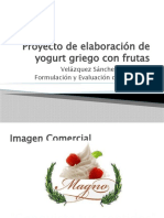 Proyecto de Elaboración de Yogurt