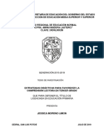 Estrategias Didácticas para Favorecer La Comprensión Lectora en Tercer Grado