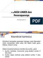 Fungsi Linier Dan Penerapannya: Pertemuan 5