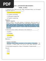 A) Communication Engineering: 18ae43 - Automotive Ergonomics Week - 03 MCQ