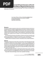 La Valoración Social Del Patrimonio Cultural: Estudio de Caso Del Museo Regional de Guerrero