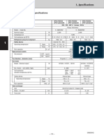 1-2 Major Component Specifications (B) Outdoor Unit