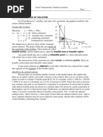 Graphical Method of Solution: Product-Mix Problem