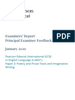 Examiners' Report Principal Examiner Feedback January 2020