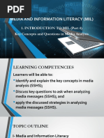 Introduction To MIL Part 4 Key Concepts and Questions To Ask in Media Literacy