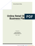 Online Retail Store Business Plan Template