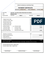 Sample Payment Certificate