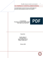 Dr. Maria D. Pastrana National High School: The Effect of Exposure To Food in Social Networks