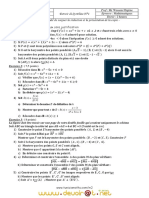 Devoir Corrigé de Synthèse N°1 - Math - 2ème Sciences (2010-2011) MR Wissem Fligène