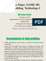 Course Name: NAME 301 Shipbuilding Technology-I: Md. Omar Faruk