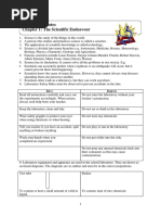 Chapter 1 Revision (Scientific Endeavour)