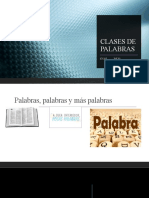 Clases de Palabras