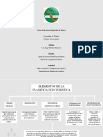 Elementos de La Planificación Turística