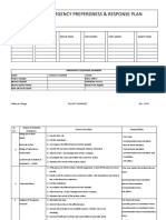 Emergency Prepredness & Response Plan