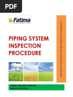 Piping Systems Inspection Procedure