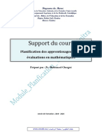 Support-Du-Cours Planification 2019 2020