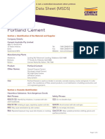 Portland Cement: Material Safety Data Sheet (MSDS)