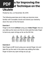 Improving The Left Hand Technique Ukulele