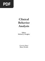 Clinical Behavior Analysis (Dougher & Hayes, 2000)