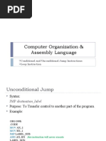 Computer Organization & Assembly Language: Conditional and Unconditional Jump Instructions Loop Instruction