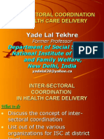 Inter-Sectoral Coordination in Health Care Delivery