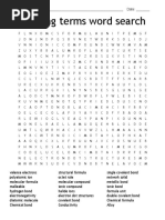 Bonding Terms Word Search