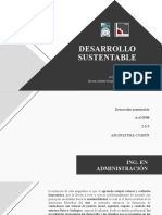 Plan de Trabajo DESARROLLO SUSTENTABLE