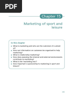 Marketing of Sport and Leisure: in This Chapter