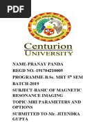 MRI Parameters and Options