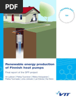 Renewable Energy Production of Finnish Heat Pump