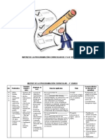 2022 Matriz de Programación Curricular de 1 A 6 Grado